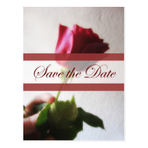 Économies roses rouge foncé de tentation le mariag carte postale