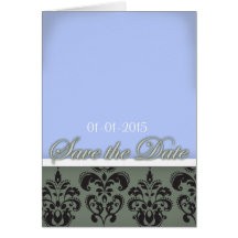 Économies vintages de gris bleu la carte de date