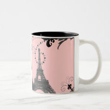 Économies vintages romantiques de mariage de Paris Tasse À Café
