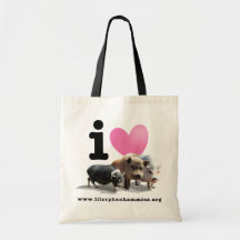 Economy I <3 Pigs Tote Tote Bags