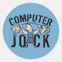 Écossais d'ordinateur de geek autocollants