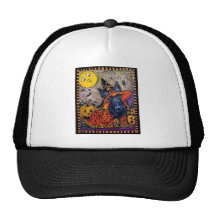 Écossais Terrier de Halloween Casquette
