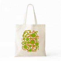 Ecosystem III - Orange and Chartreuse Bag