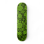 Ecosystem - Martian Green on Black Skate Board Deck