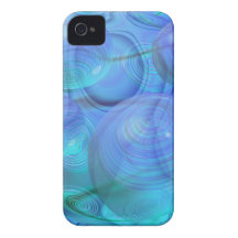 Écoulement intérieur VI - Aqua et galaxie d'azur Coque iPhone 4 Case-Mate