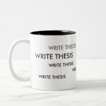 Écrivez la tasse de rappel de thèse