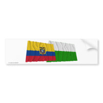 Ecuador and Esmeraldas waving flags