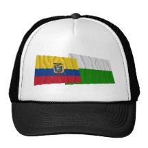 Ecuador and Esmeraldas waving flags Hat
