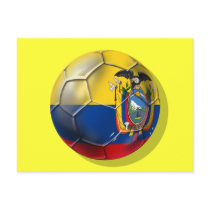 Ecuador Elt Tri soccer futbol ball gifts Post Cards