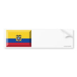Ecuador Flag Jewel Bumper Sticker
