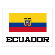 Ecuador Flag postcards