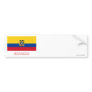 Ecuador Flag with Name Bumper Sticker
