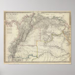 Ecuador, Granada, Venezuela, Brazil, Guayana Poster