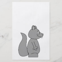 Écureuil gris mignon prospectus