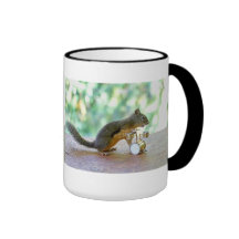 Écureuil jouant des tambours mug