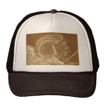 Écureuil Linocut de Brown Casquettes