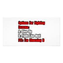Eczema Fighting Options Custom Photo Card