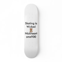 ed, Skating is Wicked-Nickheartsme900 Skateboard Decks