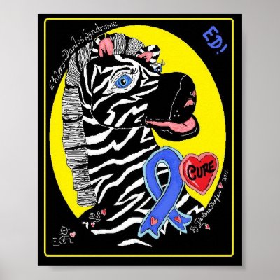 ED, The Ehlers-Danlos Syndrome Zebra Posters by wcwizard