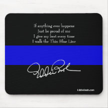 Eddie Bush Mouse Pad - Thin Blue Line