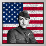 Eddie Rickenbacker and The U.S. Flag Posters