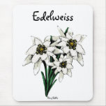 Edelweiss Flowers Mouse Pad