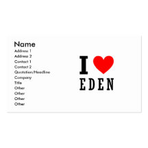Eden, Alabama Business Card Template