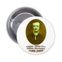 Edgar Allan Poe Button