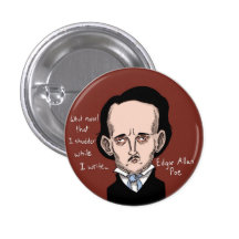 Edgar Allan Poe Button