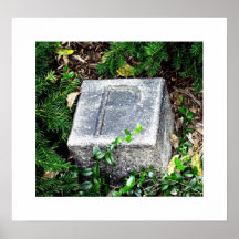 EDGAR ALLAN POE FOOT MARKER LARGE POSTER