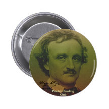 Edgar Allan Poe Pinback Buttons