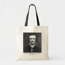 Edgar Allan Poe Portrait Bags