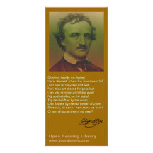 Edgar Allan Poe Rack Card Template