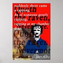 Edgar Allan Poe Raven Affiches