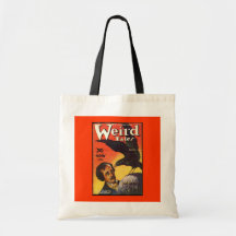 Edgar Allan Poe Weird Tales Cover Canvas Bag