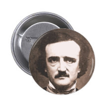 Edgar Allen Poe Button