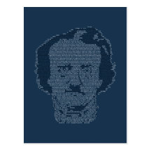 Edgar Allen Poe Post Card