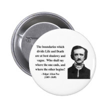 Edgar Allen Poe Quote 10b Pin