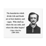 Edgar Allen Poe Quote 10b Postcard
