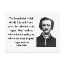 Edgar Allen Poe Quote 10b Postcard