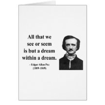 Edgar Allen Poe Quote 1b Card