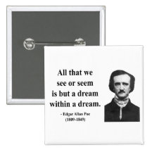 Edgar Allen Poe Quote 1b Pin
