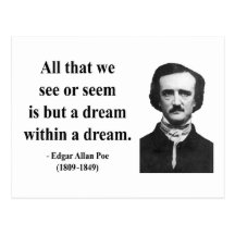 Edgar Allen Poe Quote 1b Post Card