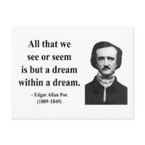 Edgar Allen Poe Quote 1b Post Card