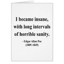 Edgar Allen Poe Quote 2a Cards