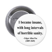 Edgar Allen Poe Quote 2a Pinback Button