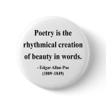 Edgar Allen Poe Quote 5a Pinback Button