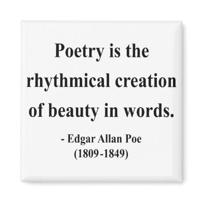 Edgar Allen Poe Quote 5a Fridge Magnet by brainburst