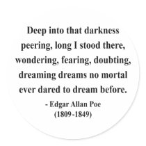 Edgar Allen Poe Quote 8a Sticker
