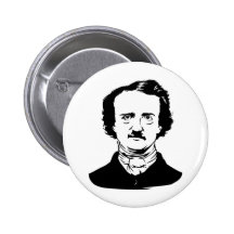 Edgar Allen Poe Raven Button